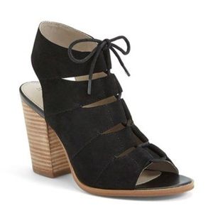 Hinge Drea Peep heeled sandal